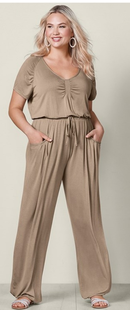 Drawstring Waist Jumpsuit